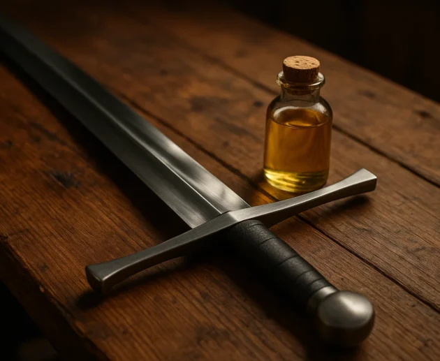 Oil used in swords
