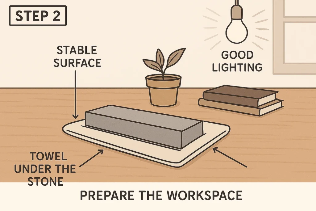 Step 2 Sharpning blade