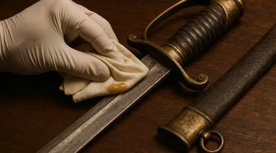 Caring for antique swords