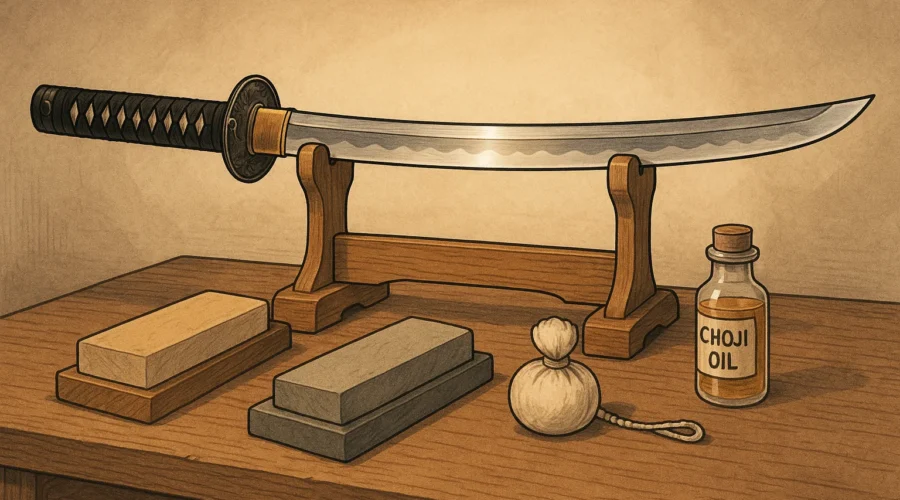 how to sharp a sword