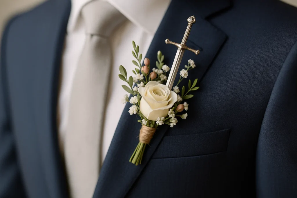 Sword Boutonniere Elegance