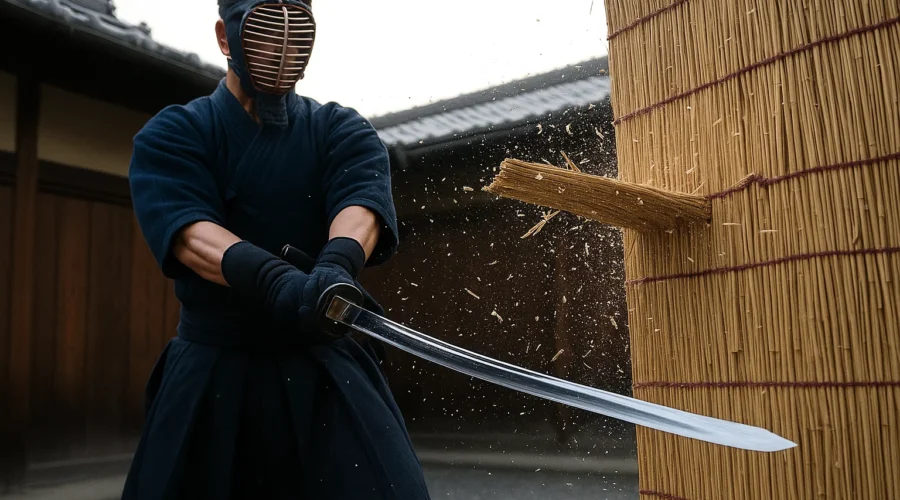 katana blade testing