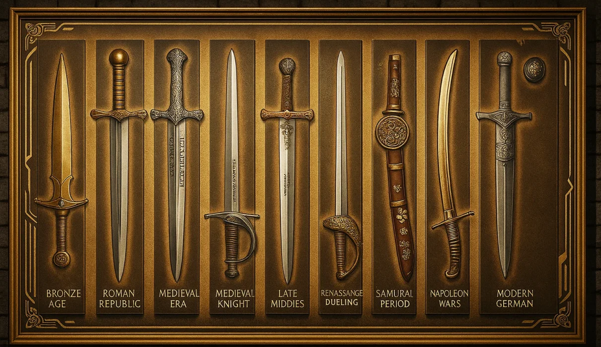 historical timeline of swords