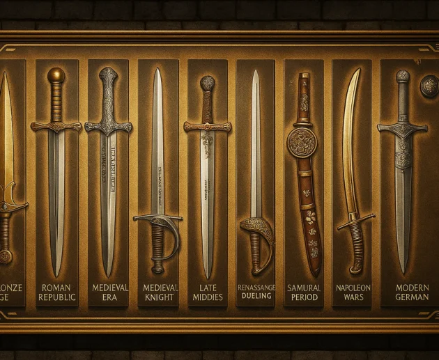 historical timeline of swords