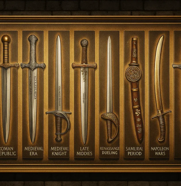 historical timeline of swords