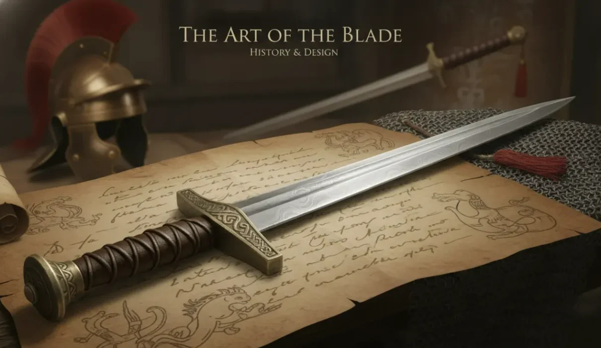 double edged sword meaning and design illustration