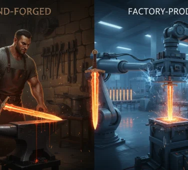 handmade vs machine made sword