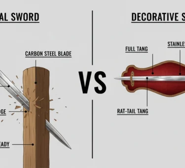real vs decorative sword