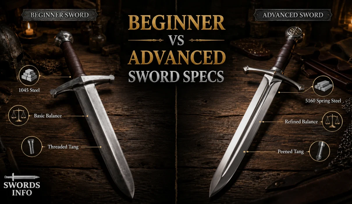 Beginner vs Advanced Sword Specs Comparison