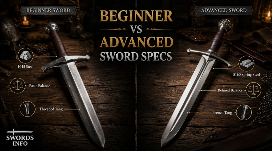Beginner vs Advanced Sword Specs Comparison